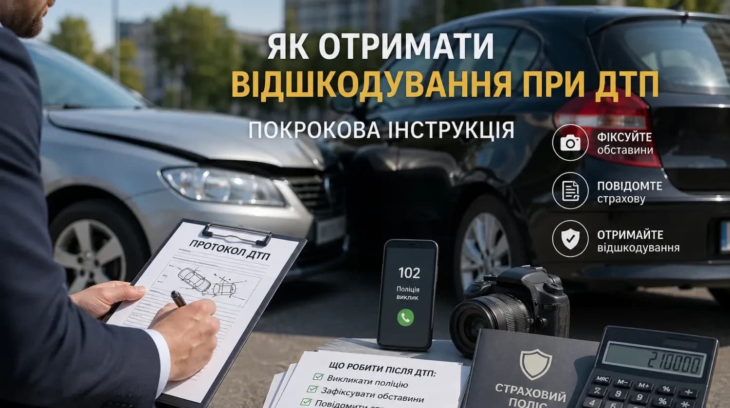 ДТП і страхове відшкодування: як не втратити десятки тисяч гривень через помилки
